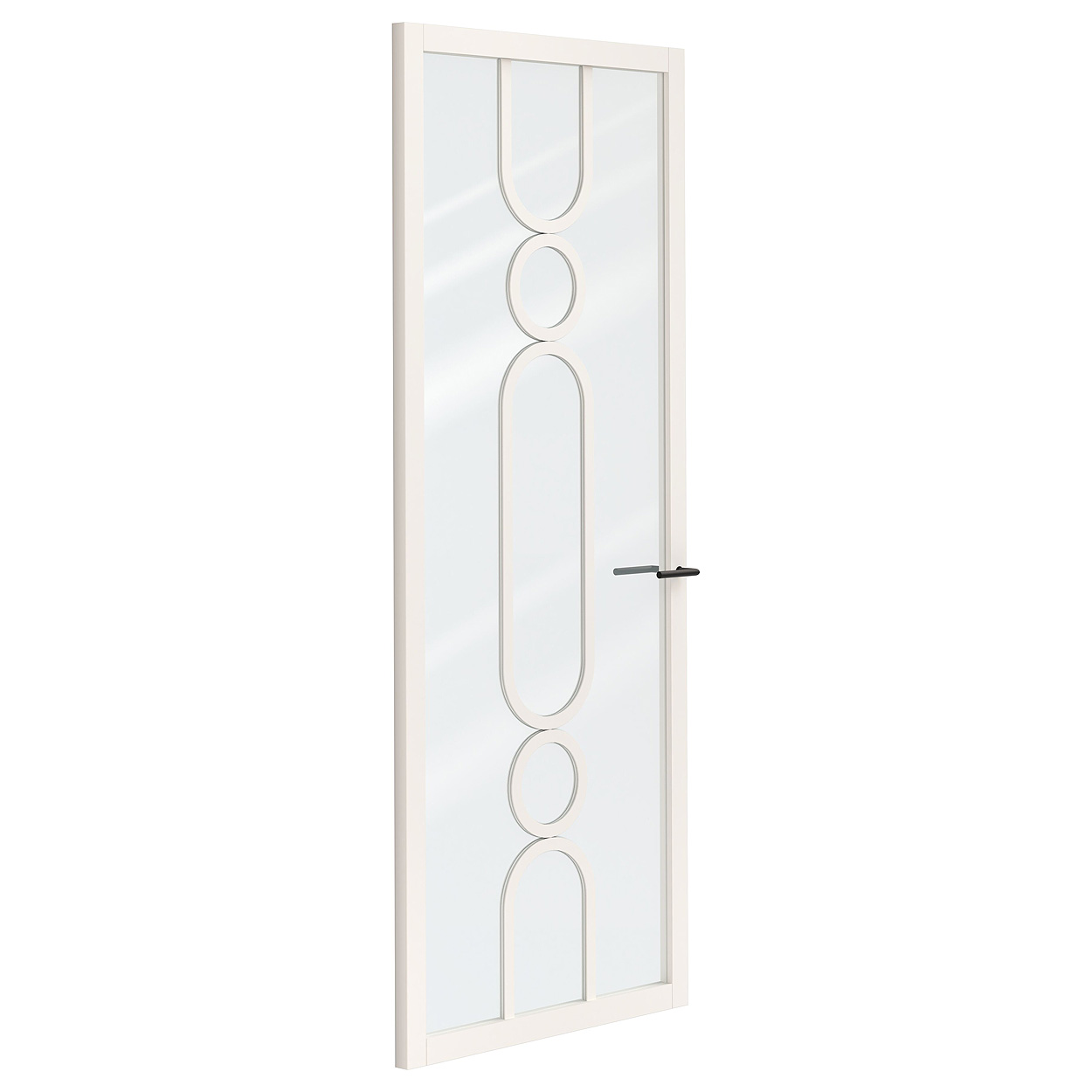 Binnendeur Skantrae SSL 14623 Blank Glas Wit Gelakt